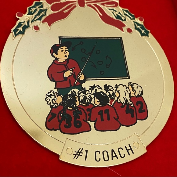 Vintage G Duchin #1 Coach 24kt Christmas ornament - Picture 3 of 9
